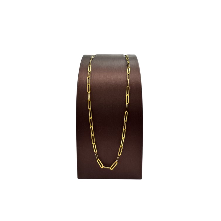 18k Y Gold Paperclip