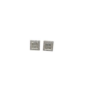 14k Square Dia Cluster