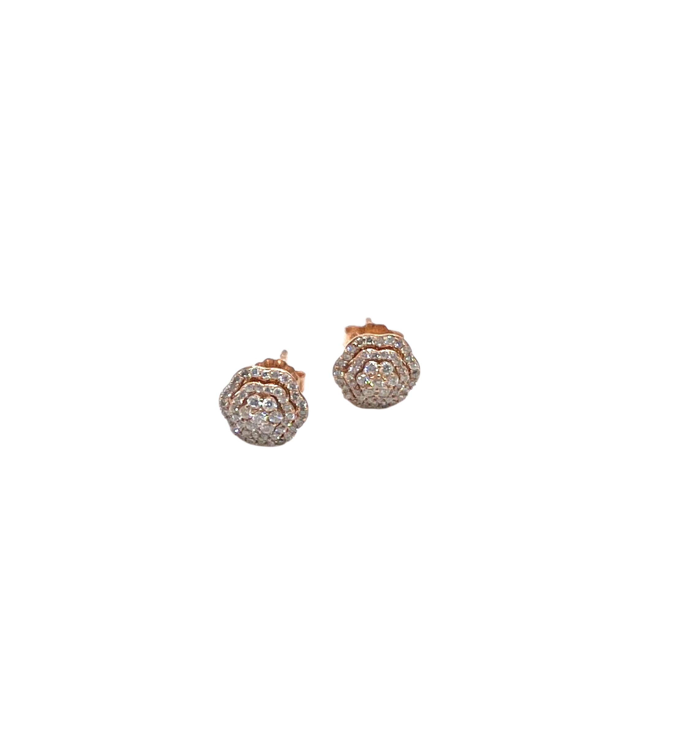 14k Flower Cluster Dia