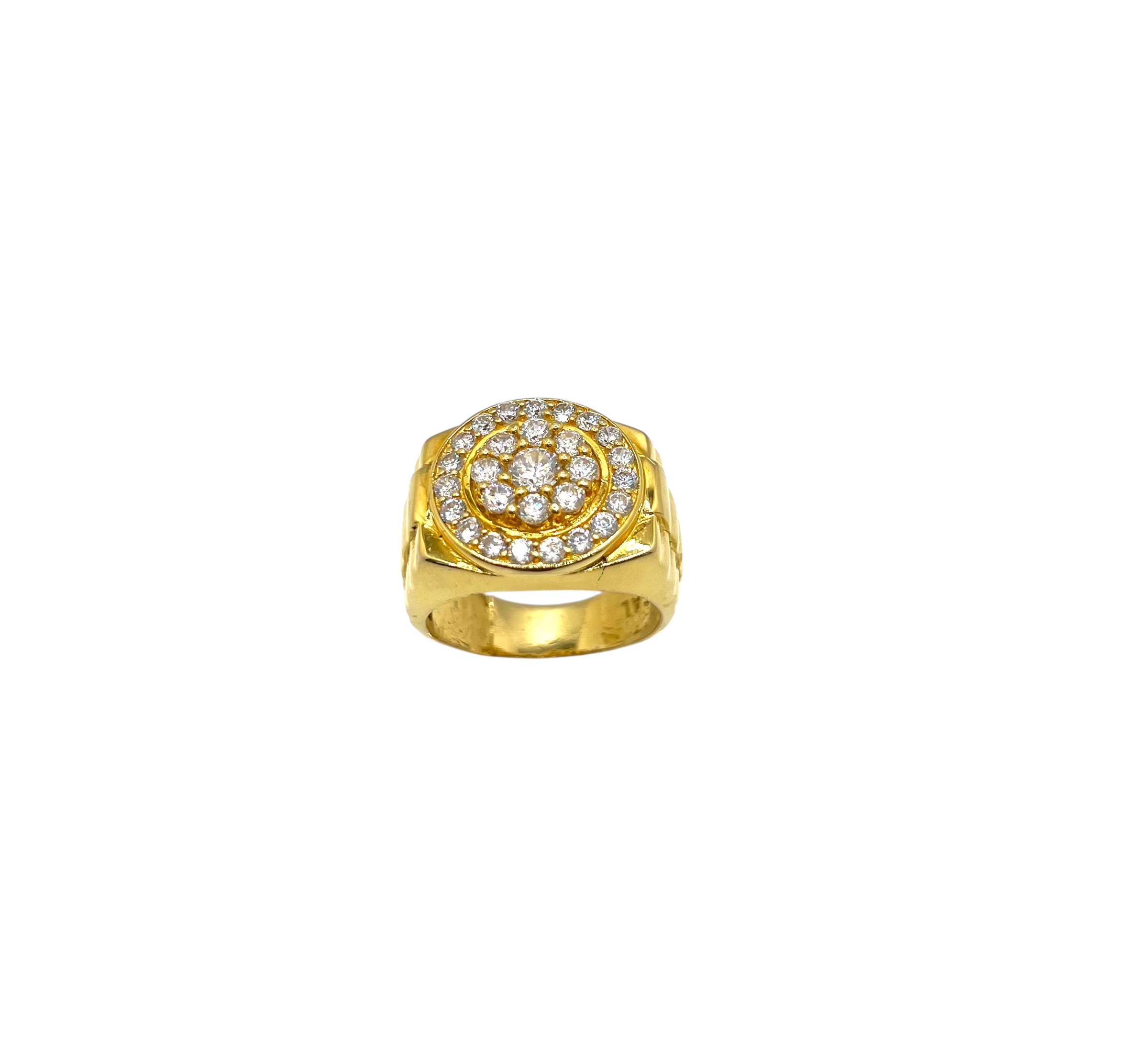 14k Diamond Cluster