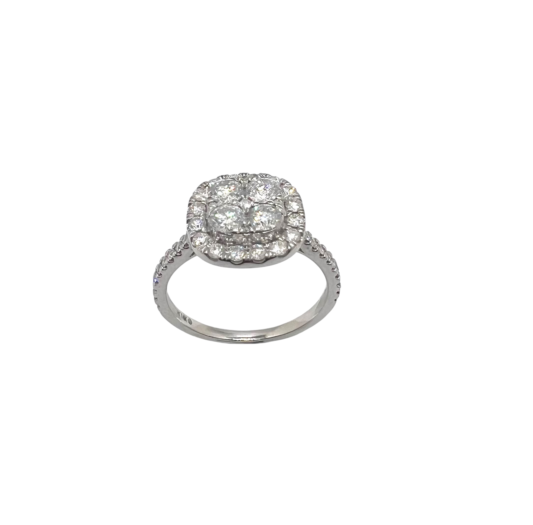 14k Dia Cluster Top